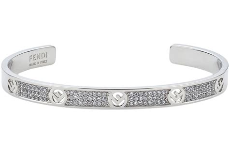 silver fendi bracelet|f is for fendi bracelet.